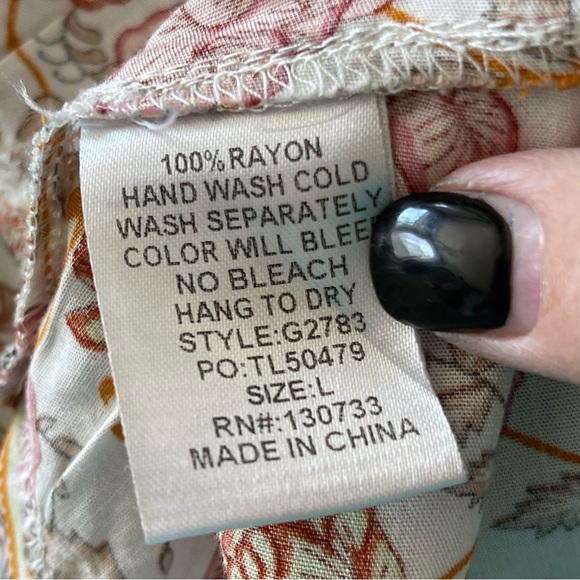 Umgee Boho Floral Tiered Dress - Picture 6 of 8